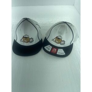 Richardson Baseball Cap Adjustable UFORM Fitted Hat White Black for both 2